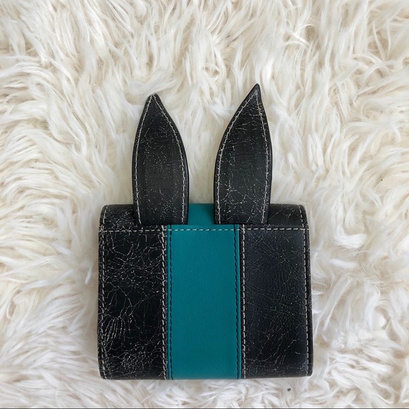 NWT:  DIESEL | Distressed Leather "Bunny" Wallet - Picture 4 of 9